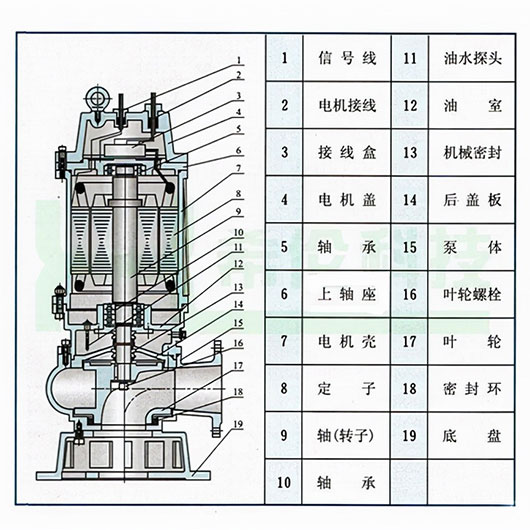 无堵塞排污泵的原理和结构特点